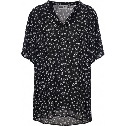 Studio Adda Blouse Blouse Black with flower