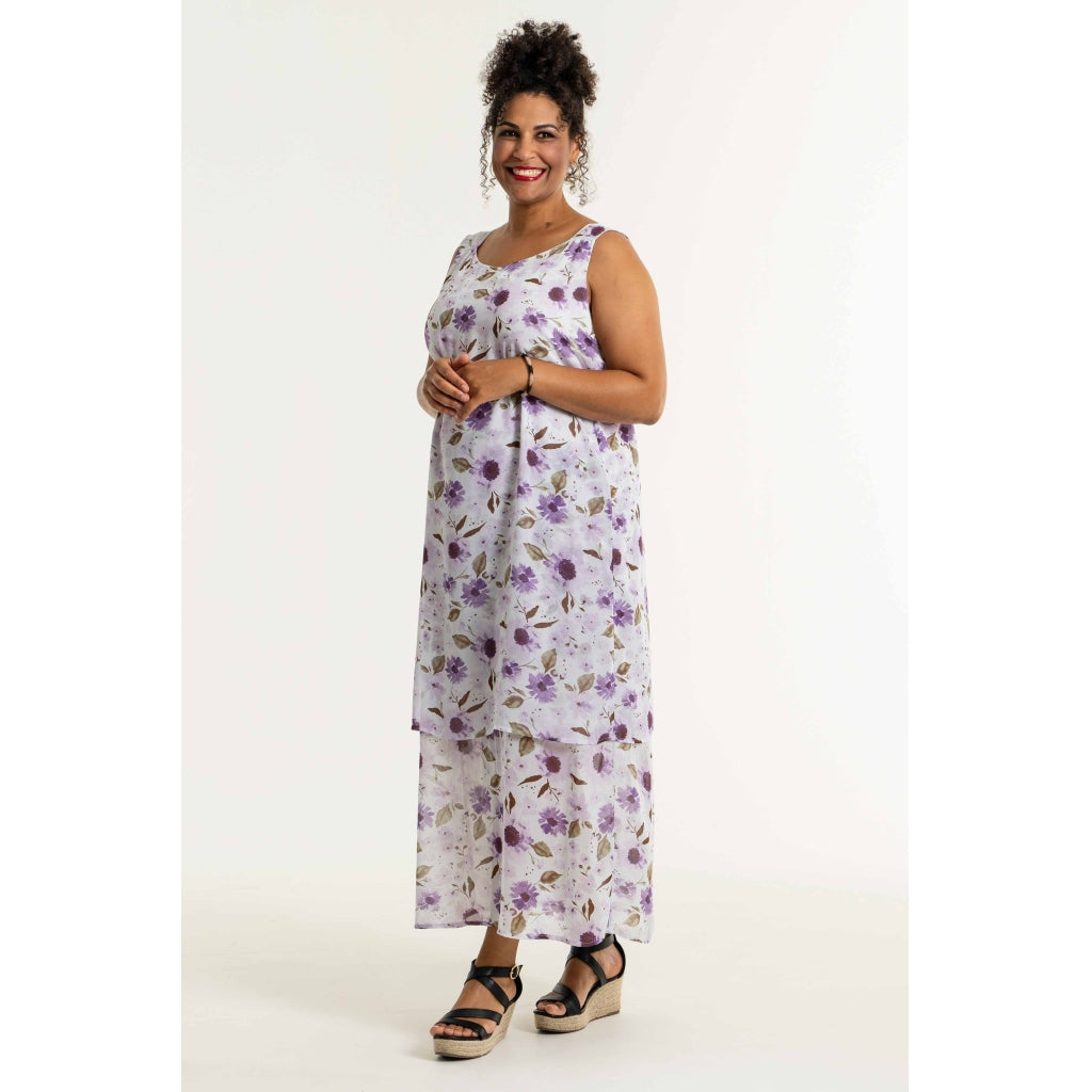 Studio Addie Dress Dress White + purple flowers