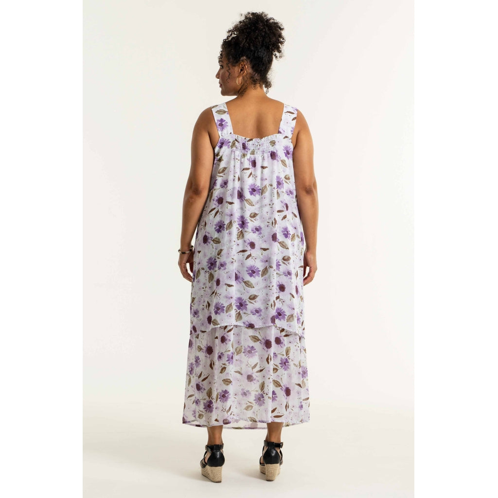 Studio Addie Dress Dress White + purple flowers