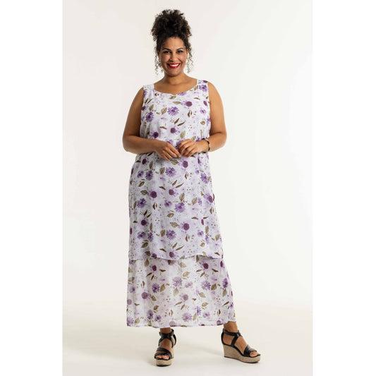 Studio Addie Dress Dress White + purple flowers