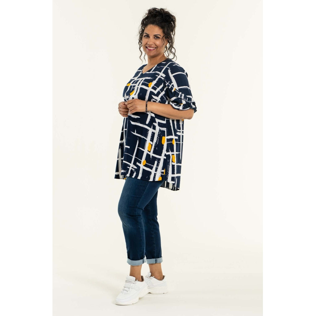 Studio Anny Tunic Tunic Navy with white stripes