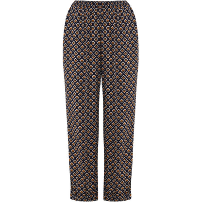 Studio Christine Trousers Trousers Blue with orange squares