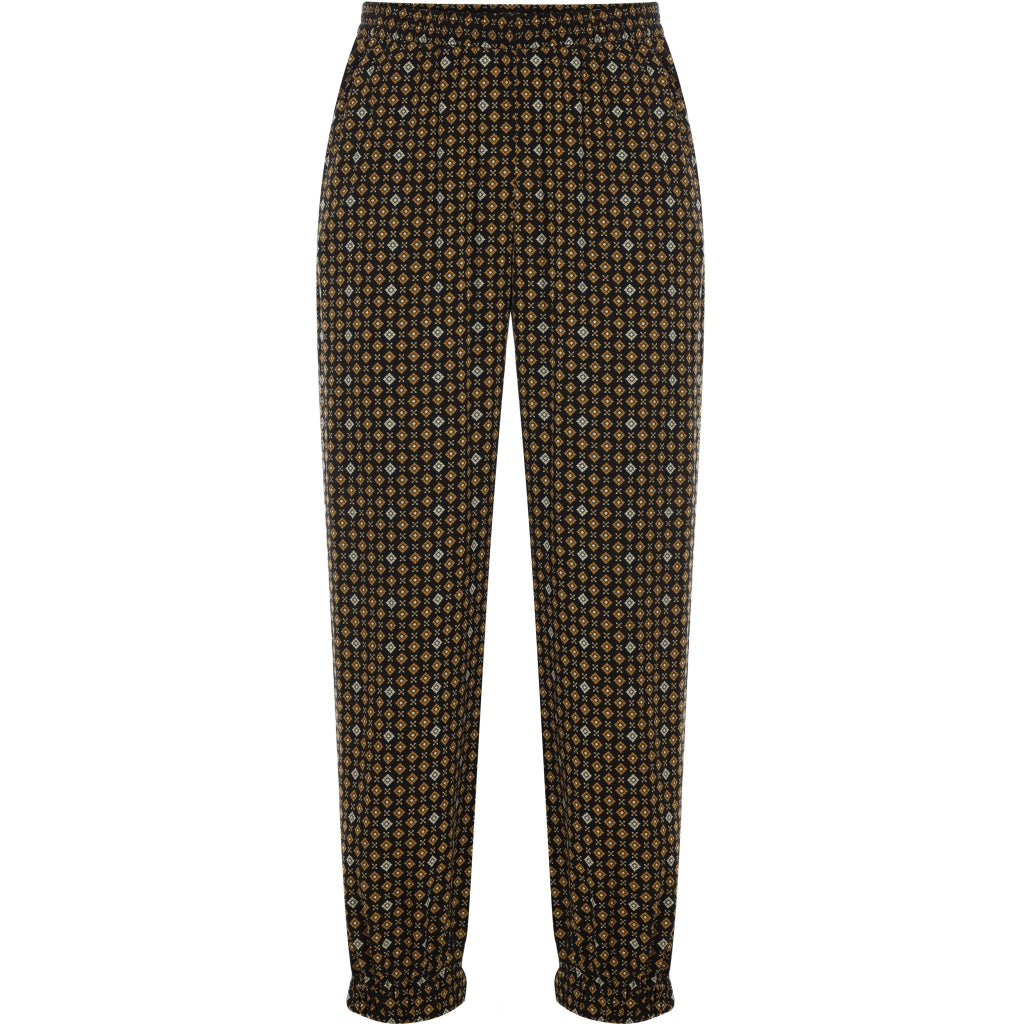 Studio Christine Trousers Trousers Black With Camel