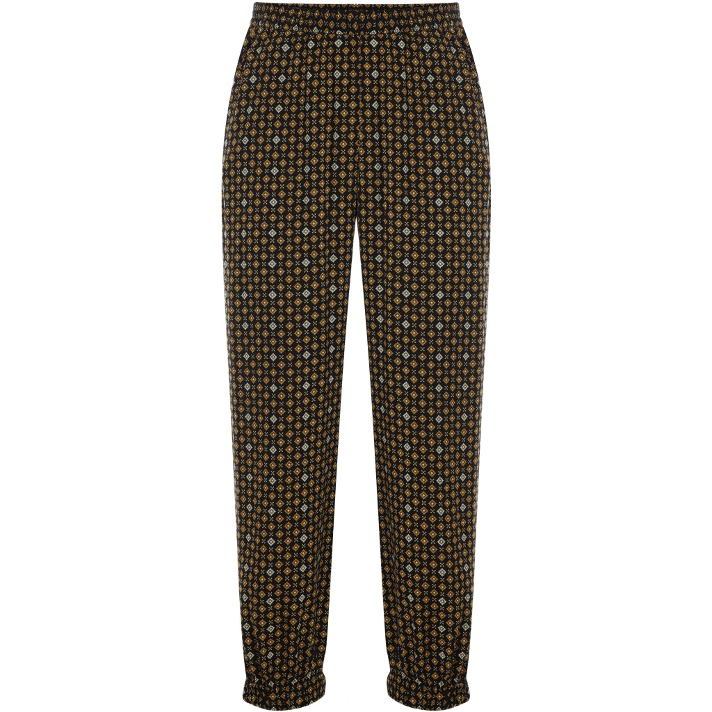 Studio Christine Trousers Trousers Black With Camel