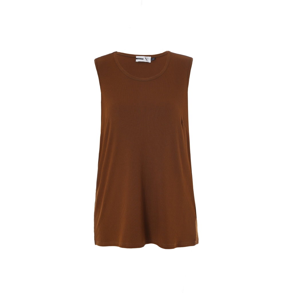 Studio Edit rib top Top Brown