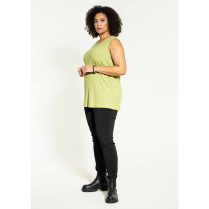 Studio Edit rib top Top Green