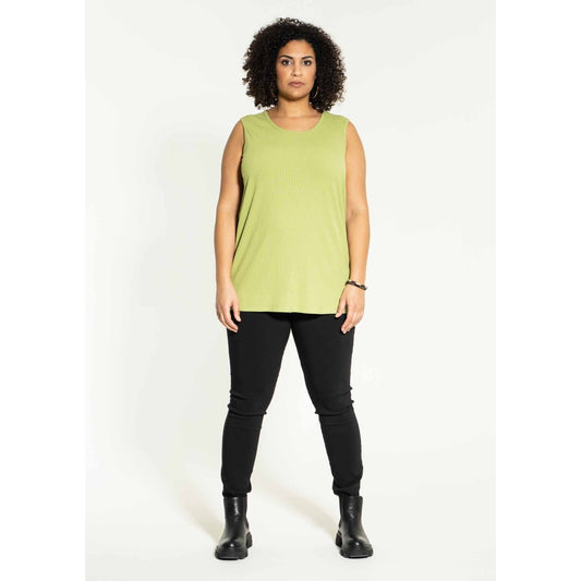 Studio Edit rib top Top Green