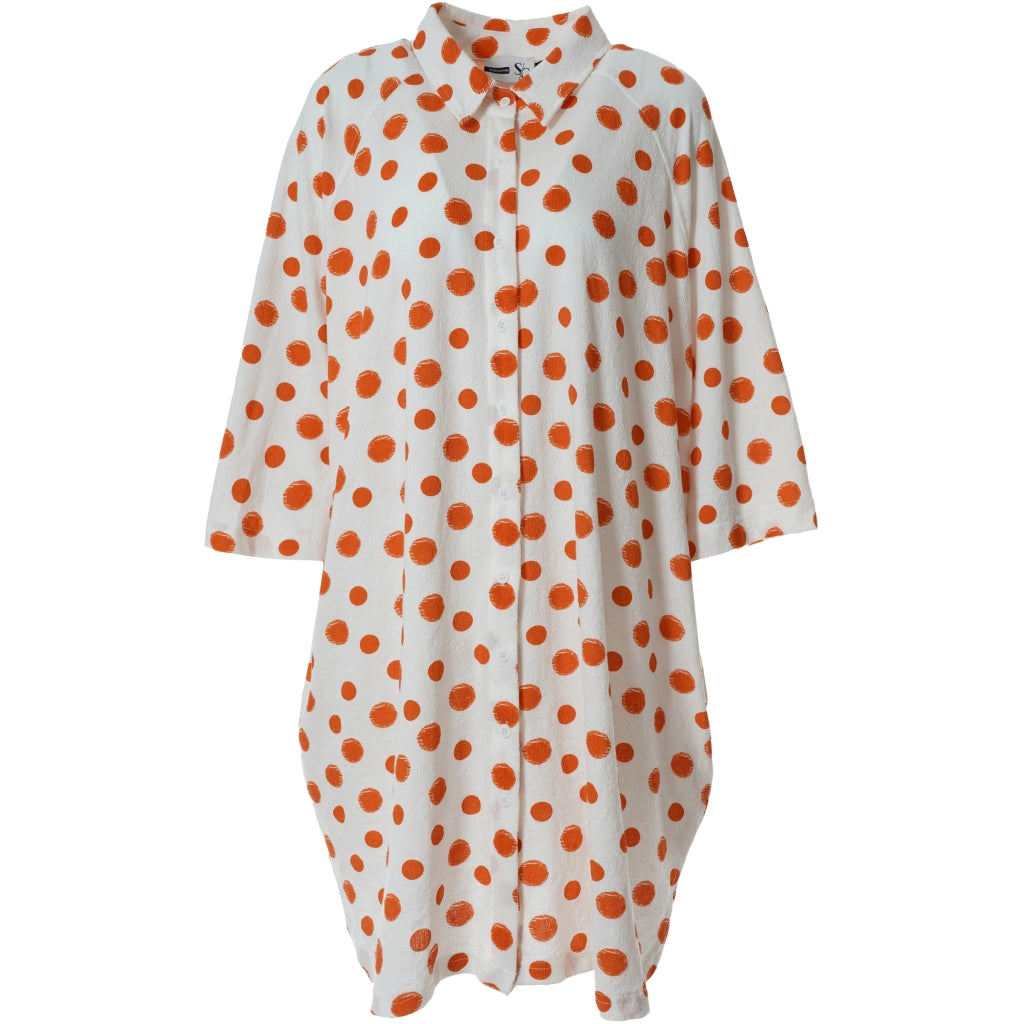 Studio Elsebet Shirt Shirt White with Orange Dots