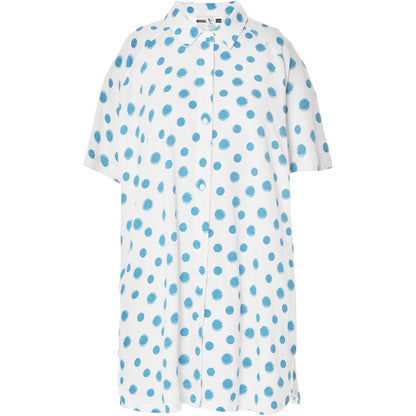 Studio Elsebet Shirt Shirt White with Turquoise Dots