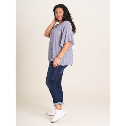 Studio Elvira Blouse Blouse Blue/White