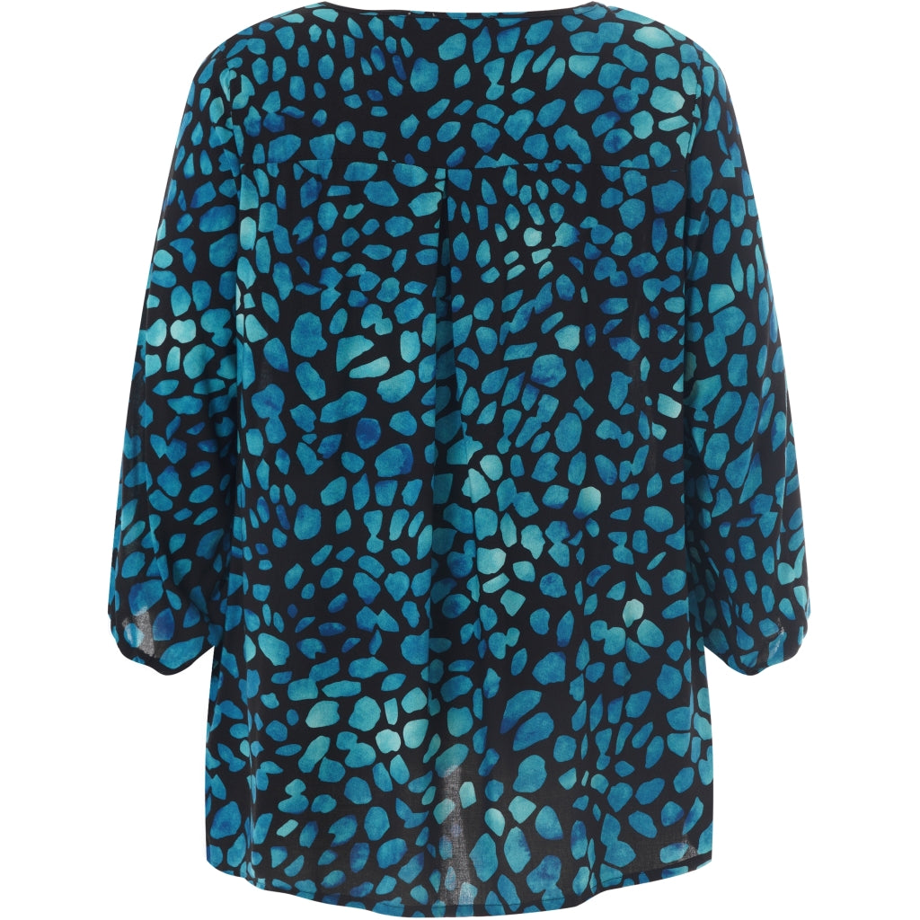 Studio Emmy Blouse Blouse Black with blue dots