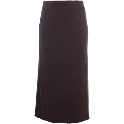 Studio Fanni rib skirt Skirt Dark Brown