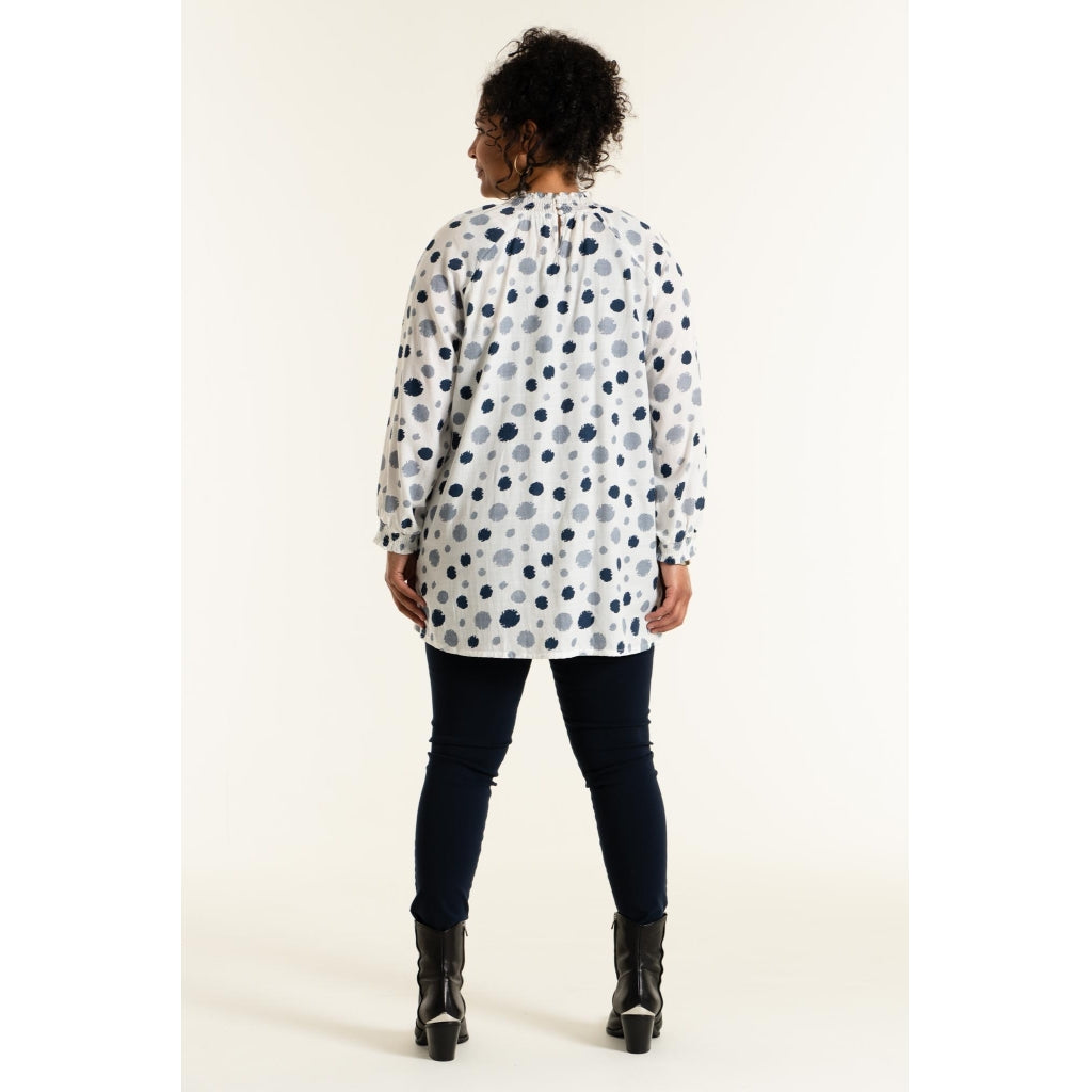 Studio Figen Tunic Tunic White with blue dots