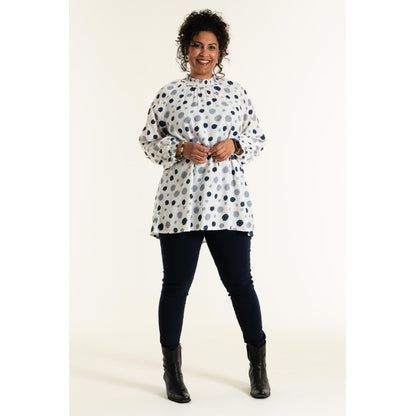 Studio Figen Tunic Tunic White with blue dots