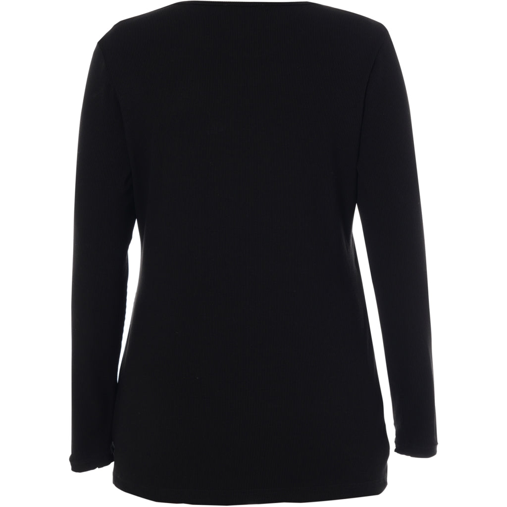 Studio Flo rib blouse Blouse Black