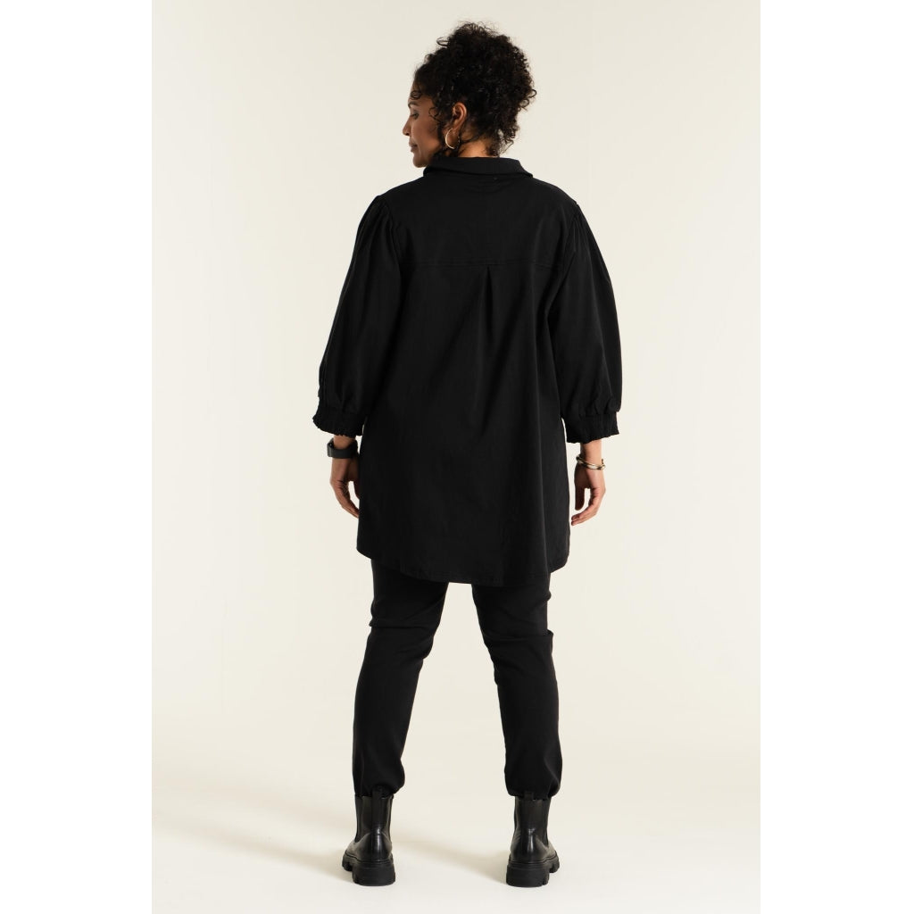 Studio Grid Shirt Shirt Black with Green