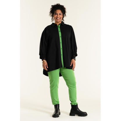 Studio Grid Shirt Shirt Black with Green