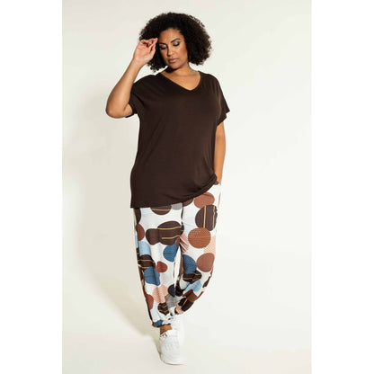 Studio Gudrun 7/8 Loose pants 7/8 Loose pants Off-White with brown circles