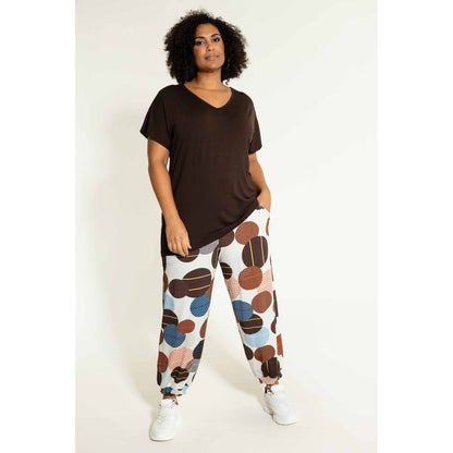 Studio Gudrun 7/8 Loose pants 7/8 Loose pants Off-White with brown circles