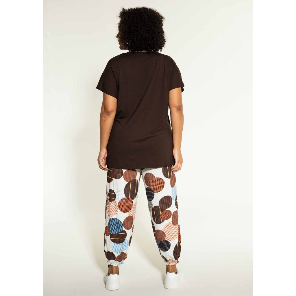 Studio Gudrun 7/8 Loose pants 7/8 Loose pants Off-White with brown circles