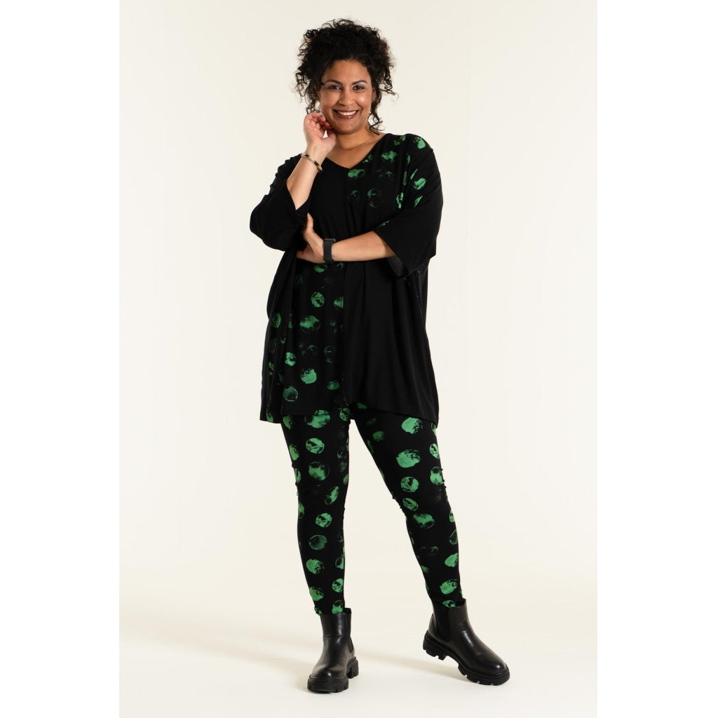 Studio Irene Leggings Leggings Black with Green