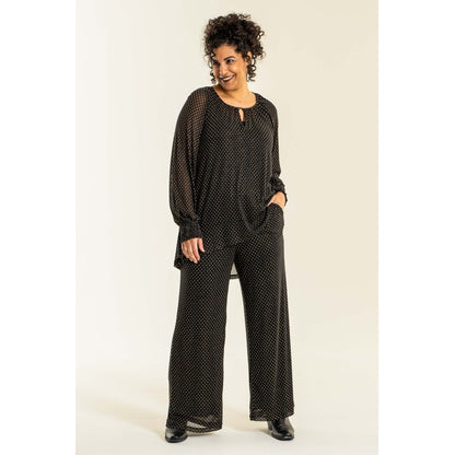 Studio Jakobine Trousers Trousers Black with gold dots