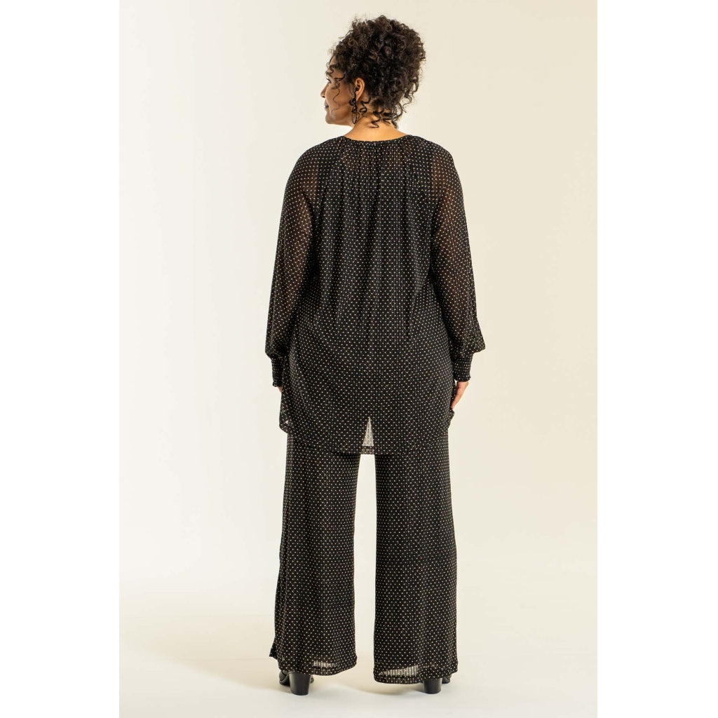 Studio Jakobine Trousers Trousers Black with gold dots