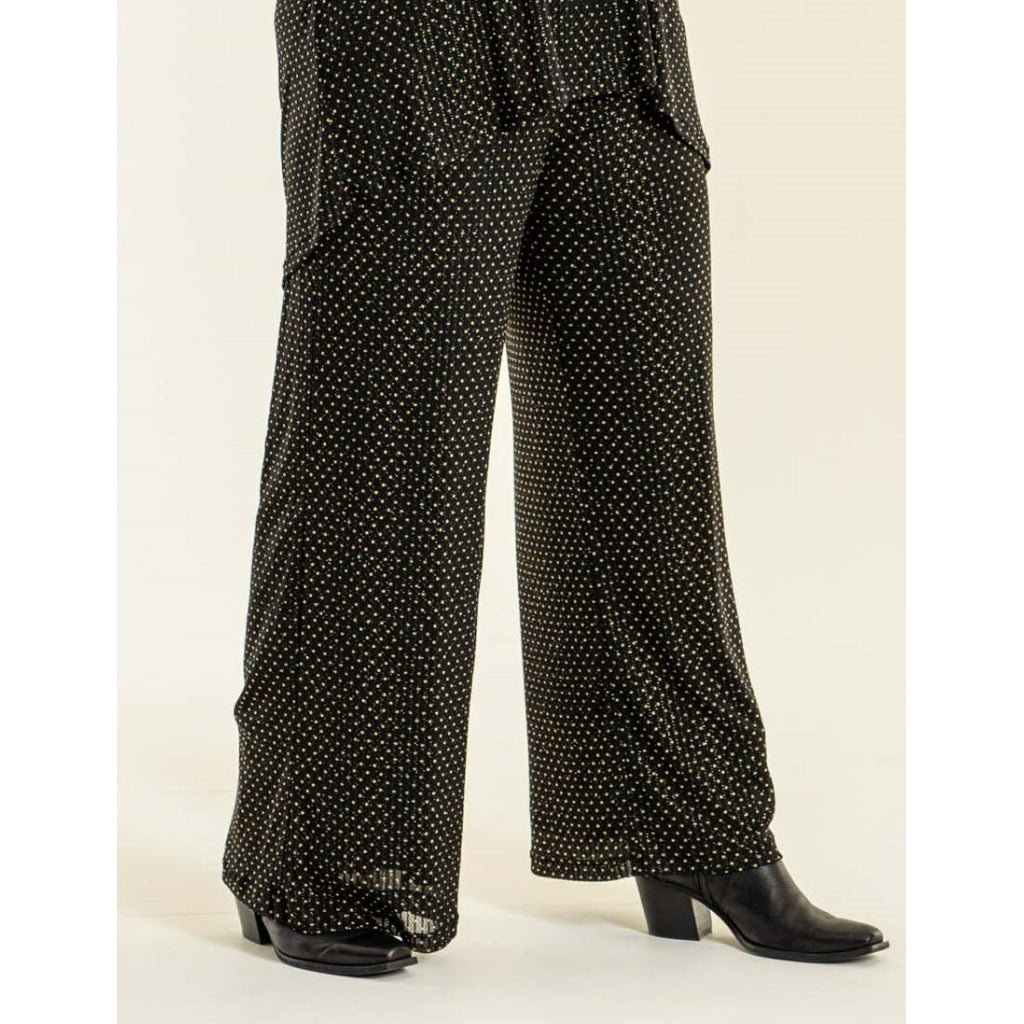 Studio Jakobine Trousers Trousers Black with gold dots