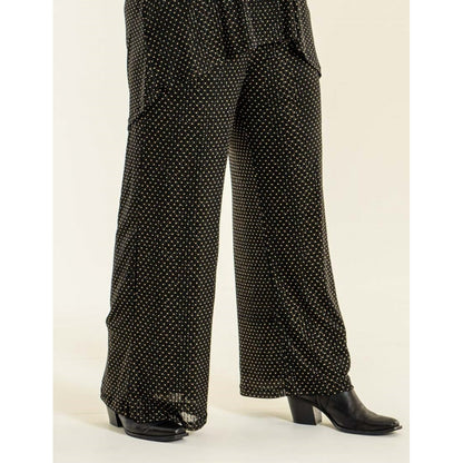 Studio Jakobine Trousers Trousers Black with gold dots