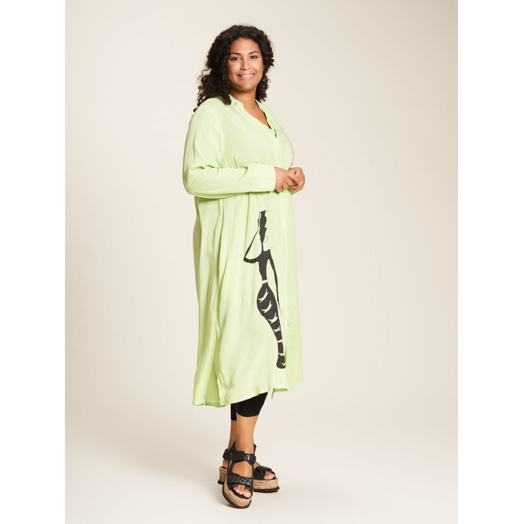 Studio Jean Shirt Dress Shirt Dress Lime