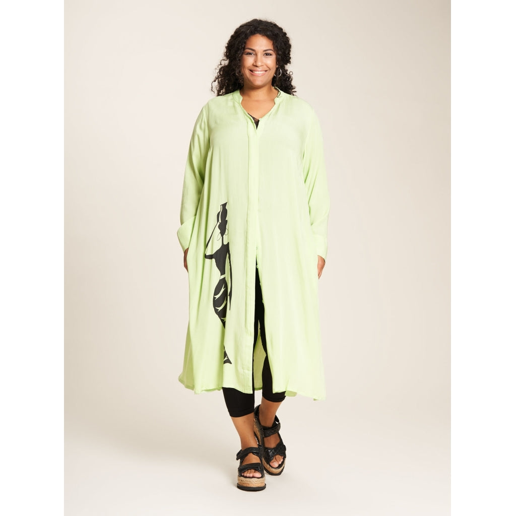 Studio Jean Shirt Dress Shirt Dress Lime