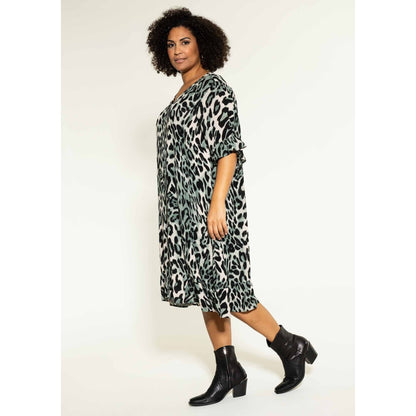 Studio Jette Dress Dress Green leo print