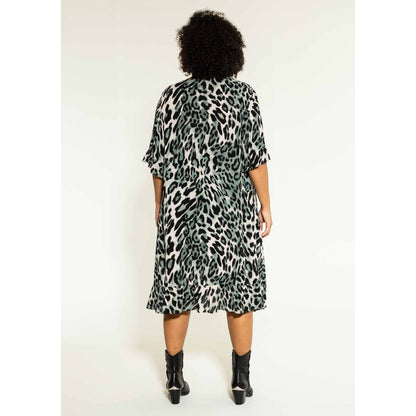 Studio Jette Dress Dress Green leo print