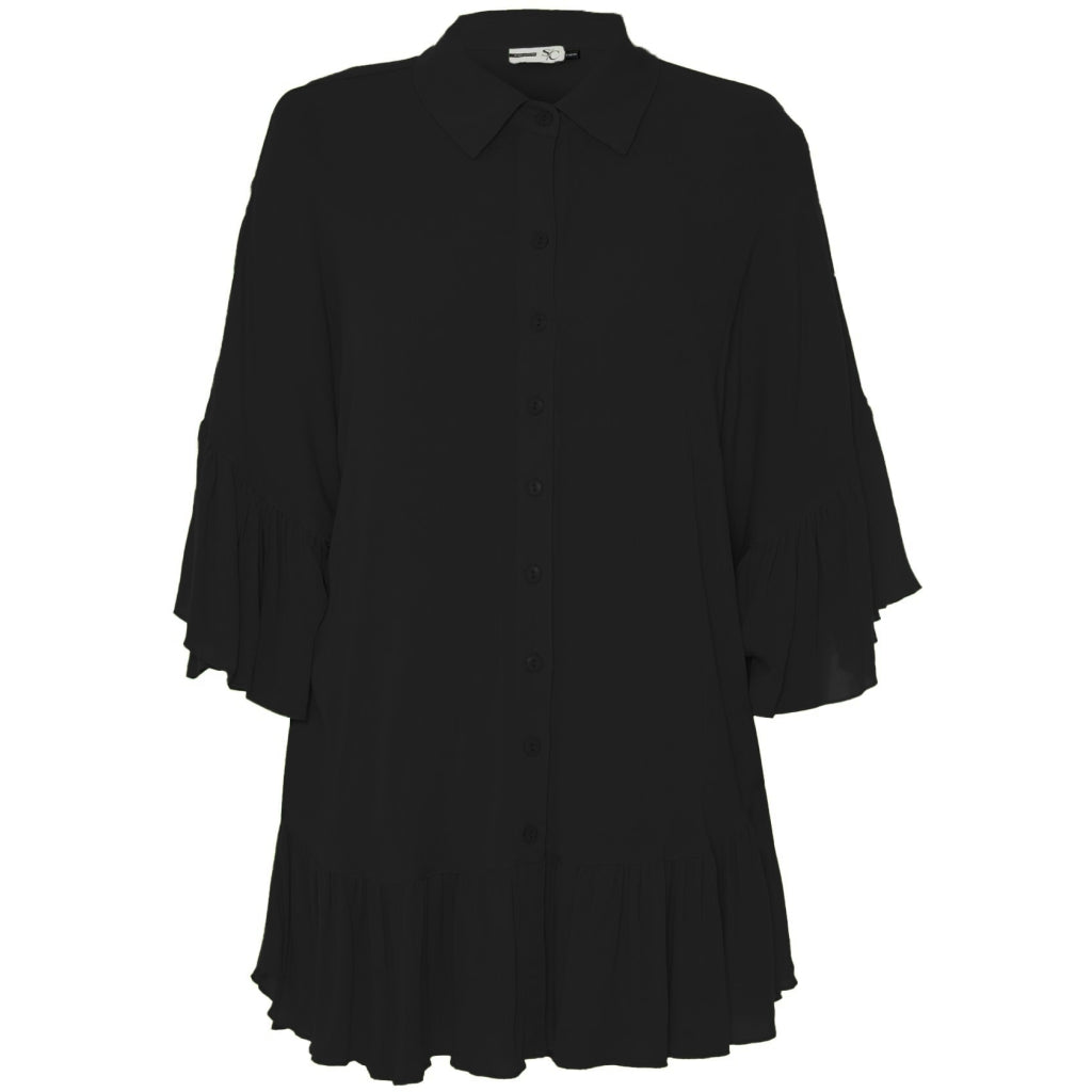 Studio Joanna Poncho Blouse - FLERE FARVER Blouse Black