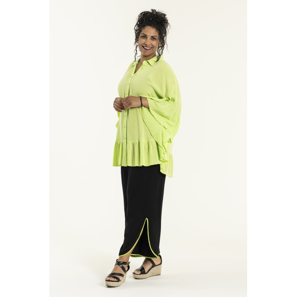 Studio Joanna Poncho Blouse - FLERE FARVER Blouse Lime