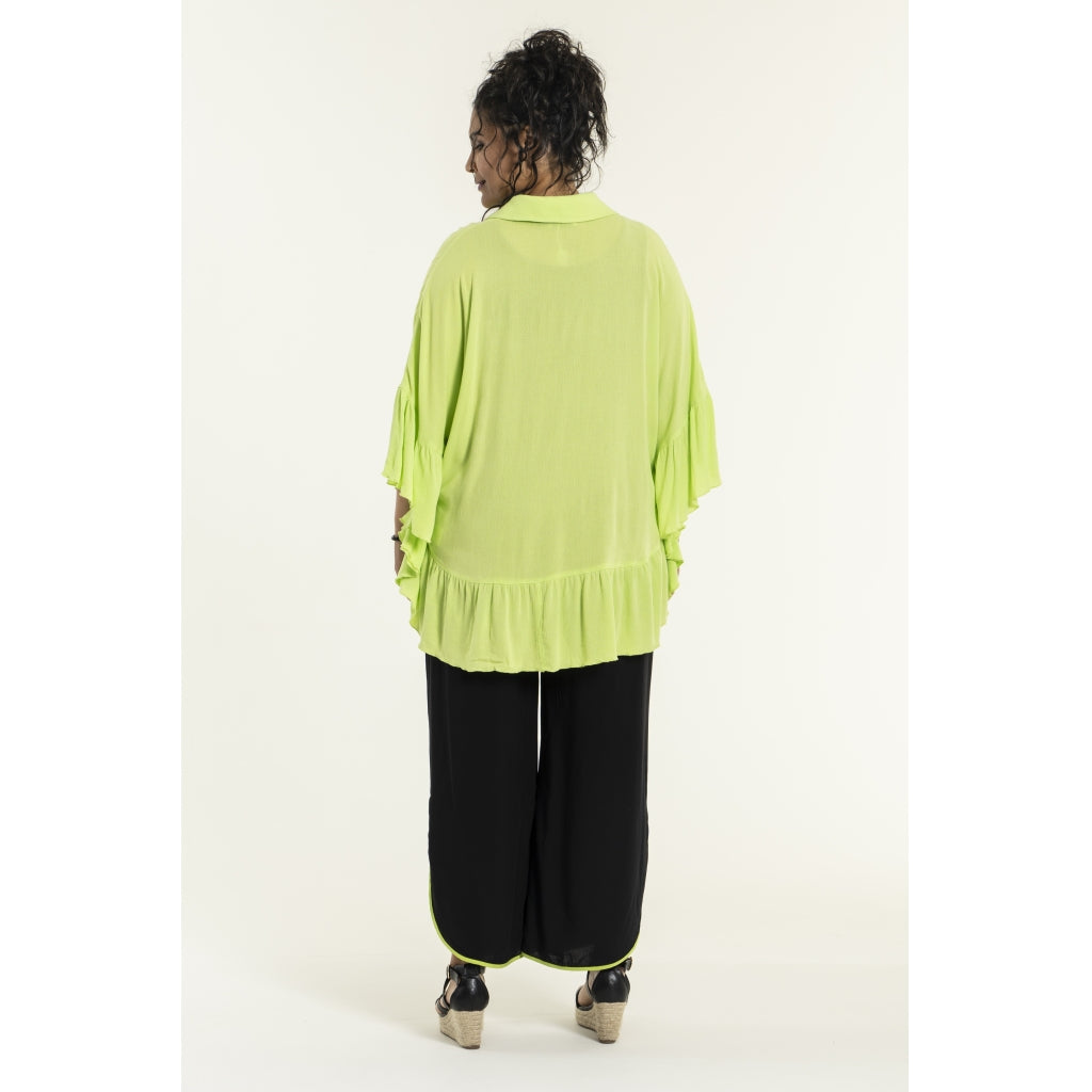 Studio Joanna Poncho Blouse - FLERE FARVER Blouse Lime