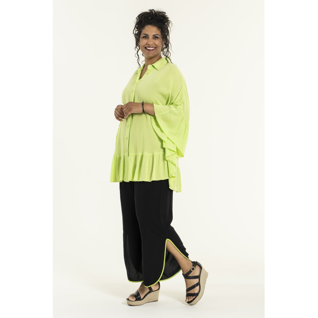 Studio Joanna Poncho Blouse - FLERE FARVER Blouse Lime