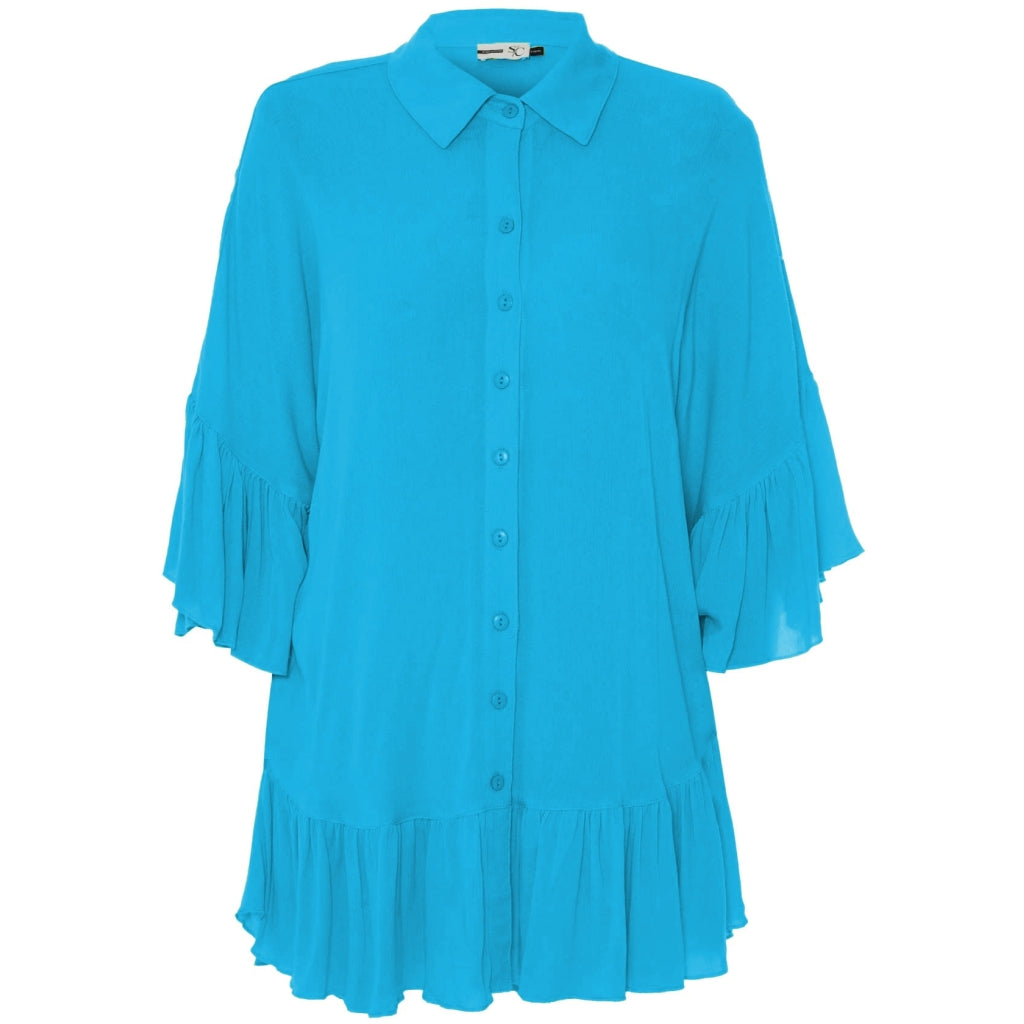 Studio Joanna Poncho Blouse - FLERE FARVER Blouse Turquoise