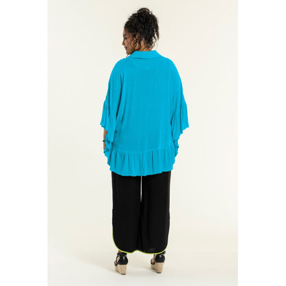 Studio Joanna Poncho Blouse - FLERE FARVER Blouse Turquoise