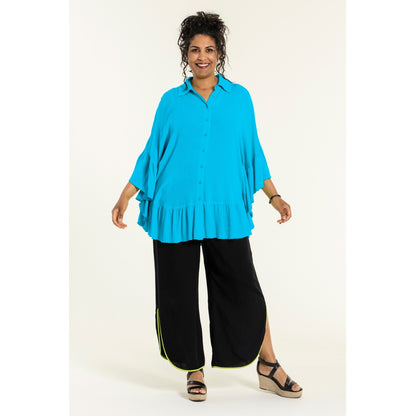 Studio Joanna Poncho Blouse - FLERE FARVER Blouse Turquoise