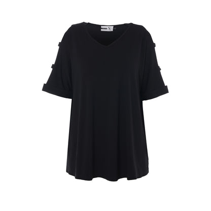 Studio Josa Blouse with shoulder details Blouse Black