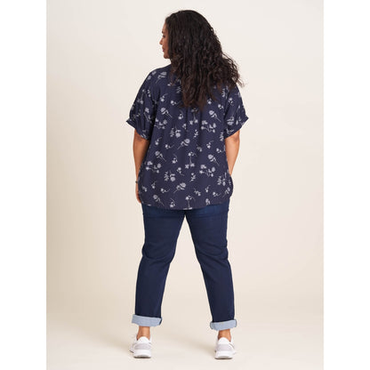 Studio Kerstin Shirt Shirt Blue flower print