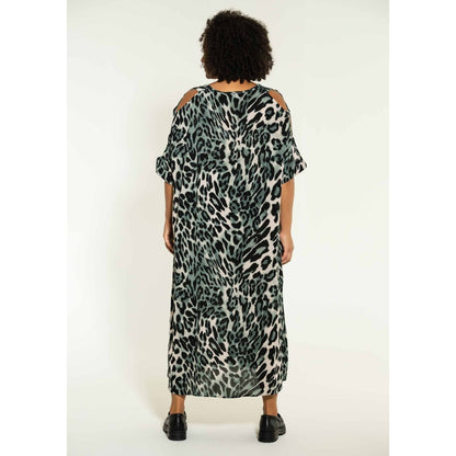 Studio Kitt Dress Dress Green leo print