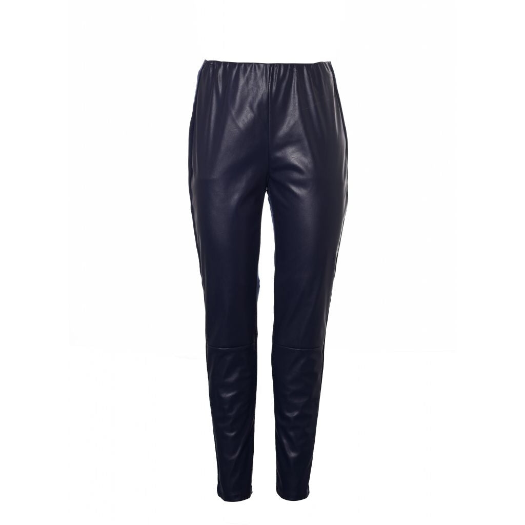 Studio Læder look leggings fra STUDIO CLOTHING Leggings Navy