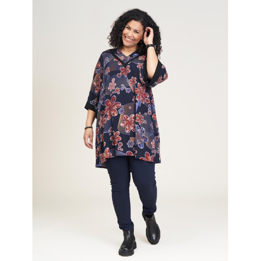 Studio Laila Tunic Tunic Bordeaux Printed