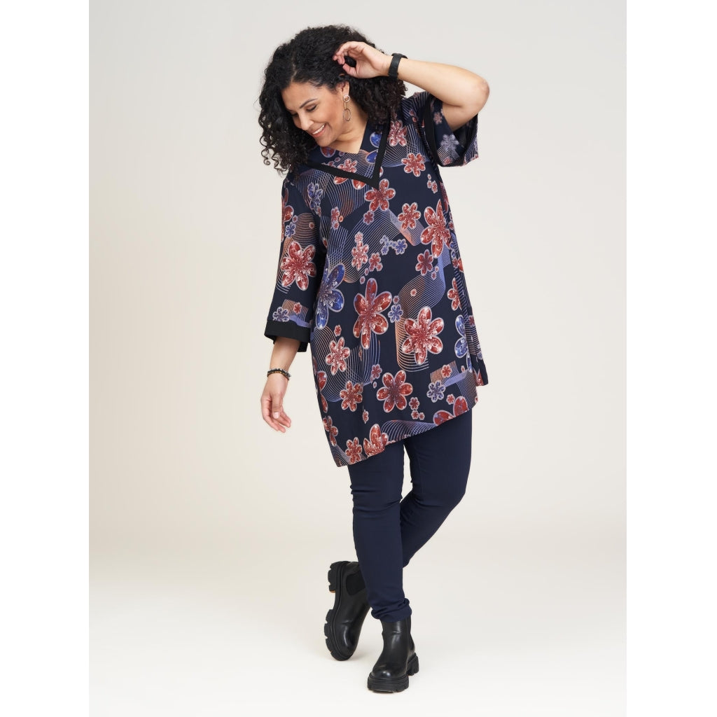 Studio Laila Tunic Tunic Bordeaux Printed