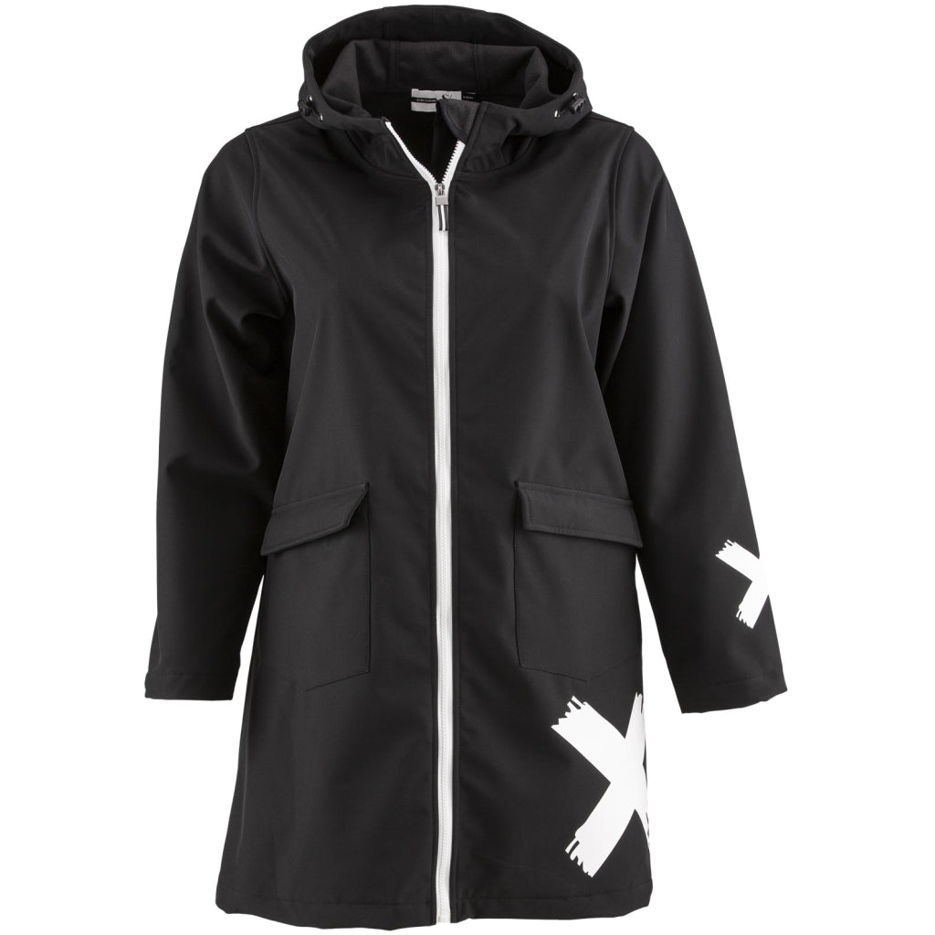 Studio Lotte Softshell Jacket Jacket Black with white crosses