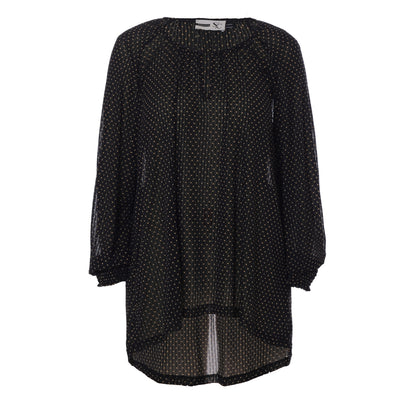 Studio Luise Blouse Blouse Black with gold dots