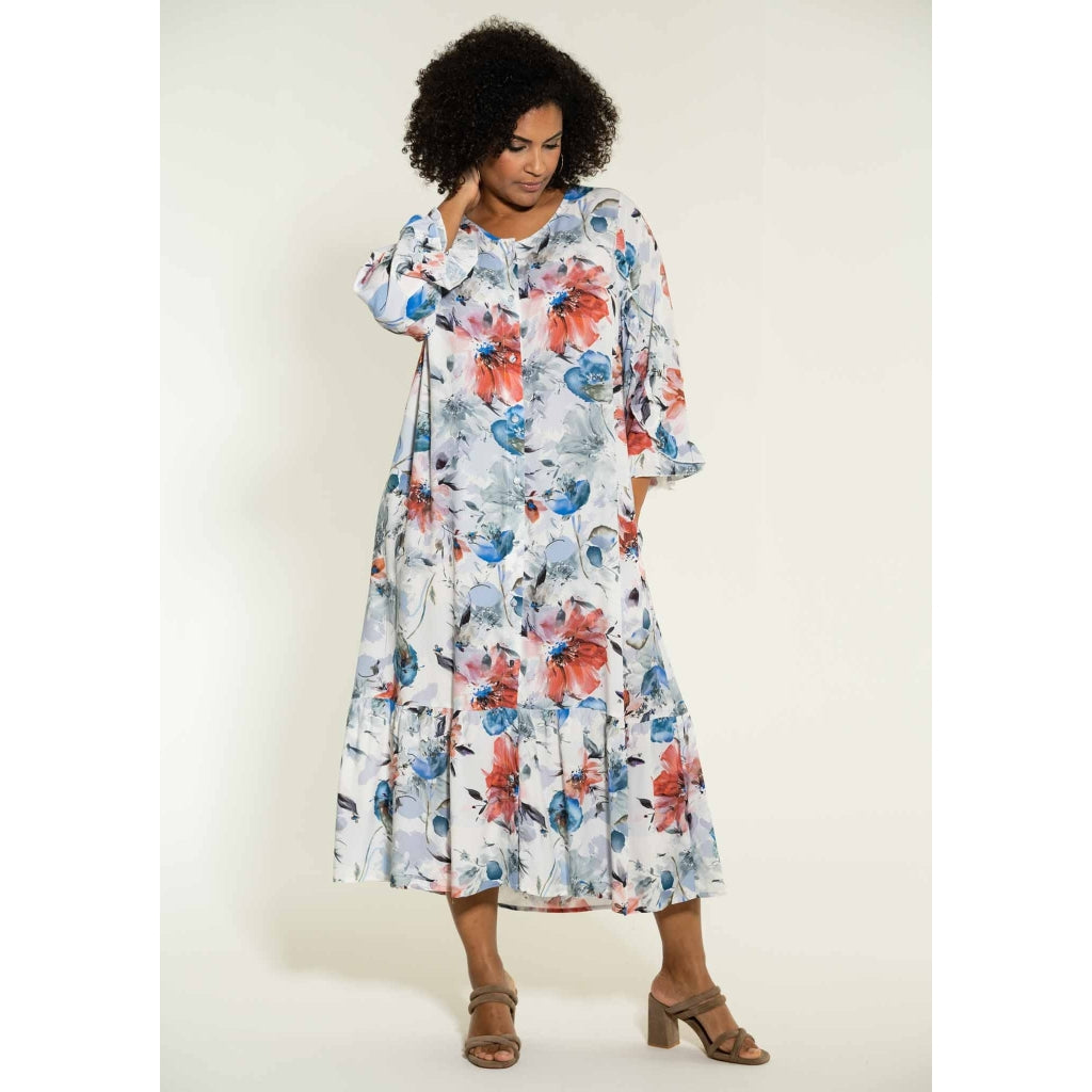 Studio Nadine Dress Dress Dusty blue flower