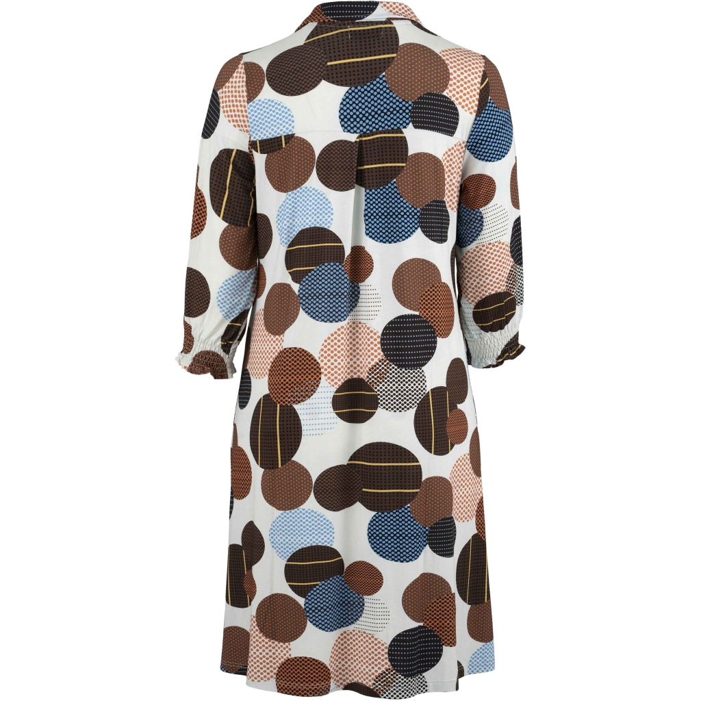 Studio Nelli Shirt Dress Shirt Dress Off-White with brown circles